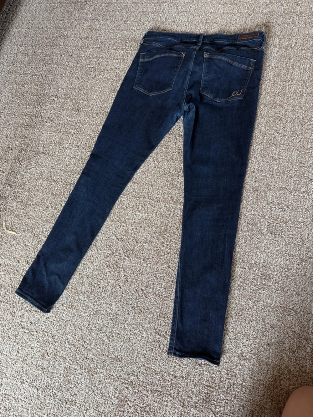 Express Navy Skinny Jeans - Picture 3 of 5
